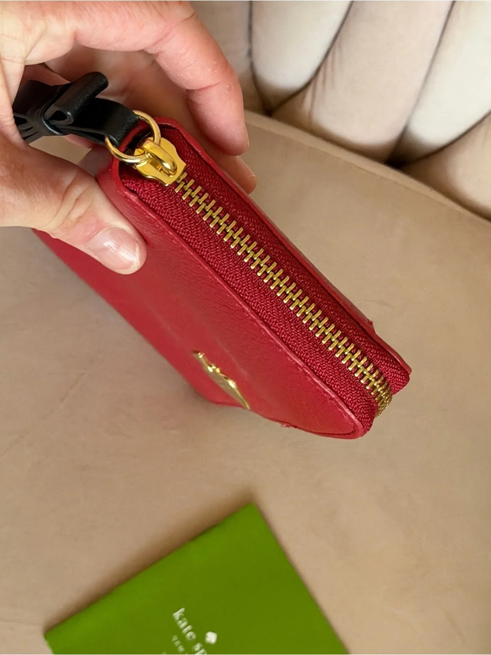 kate spade sleek red